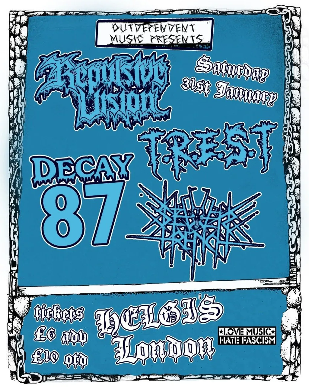 Repulsive Vision / T.R.E.S.T/ Decay87/ Sewer Trench @helgi’s