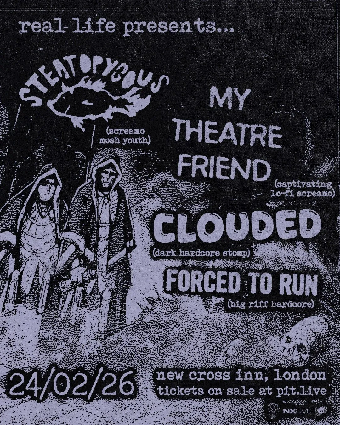 Steatopygous / Lip / My Theatre Friend / Clouded / Forced To Run