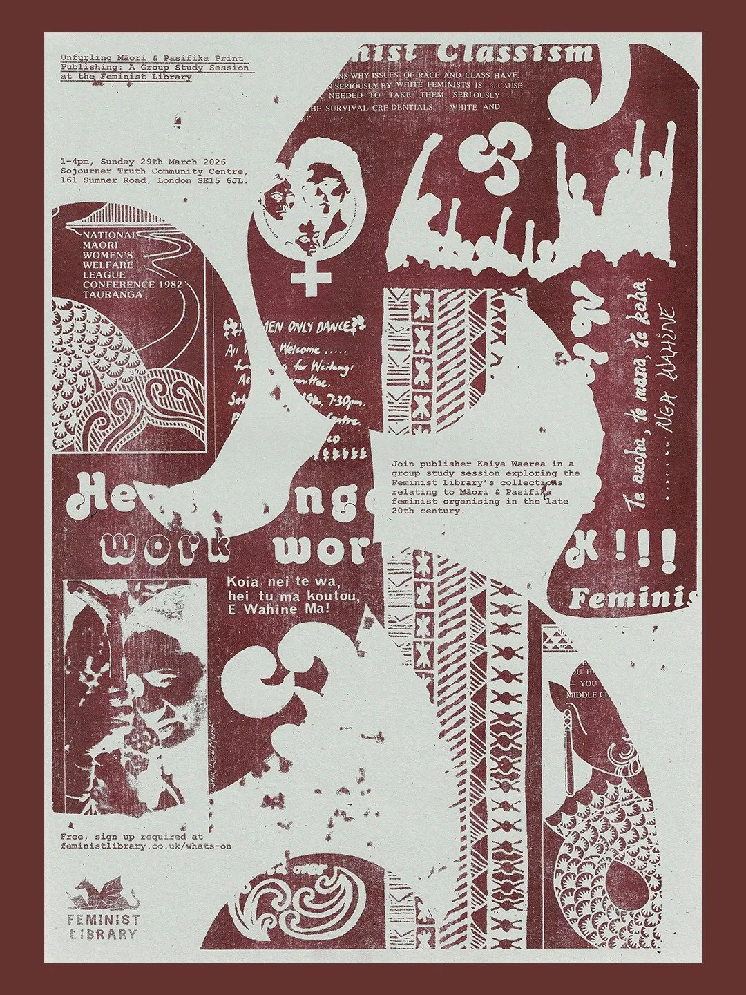 Unfurling Māori & Pasifika Print Publishing: A Group Study Session at the Feminist Library