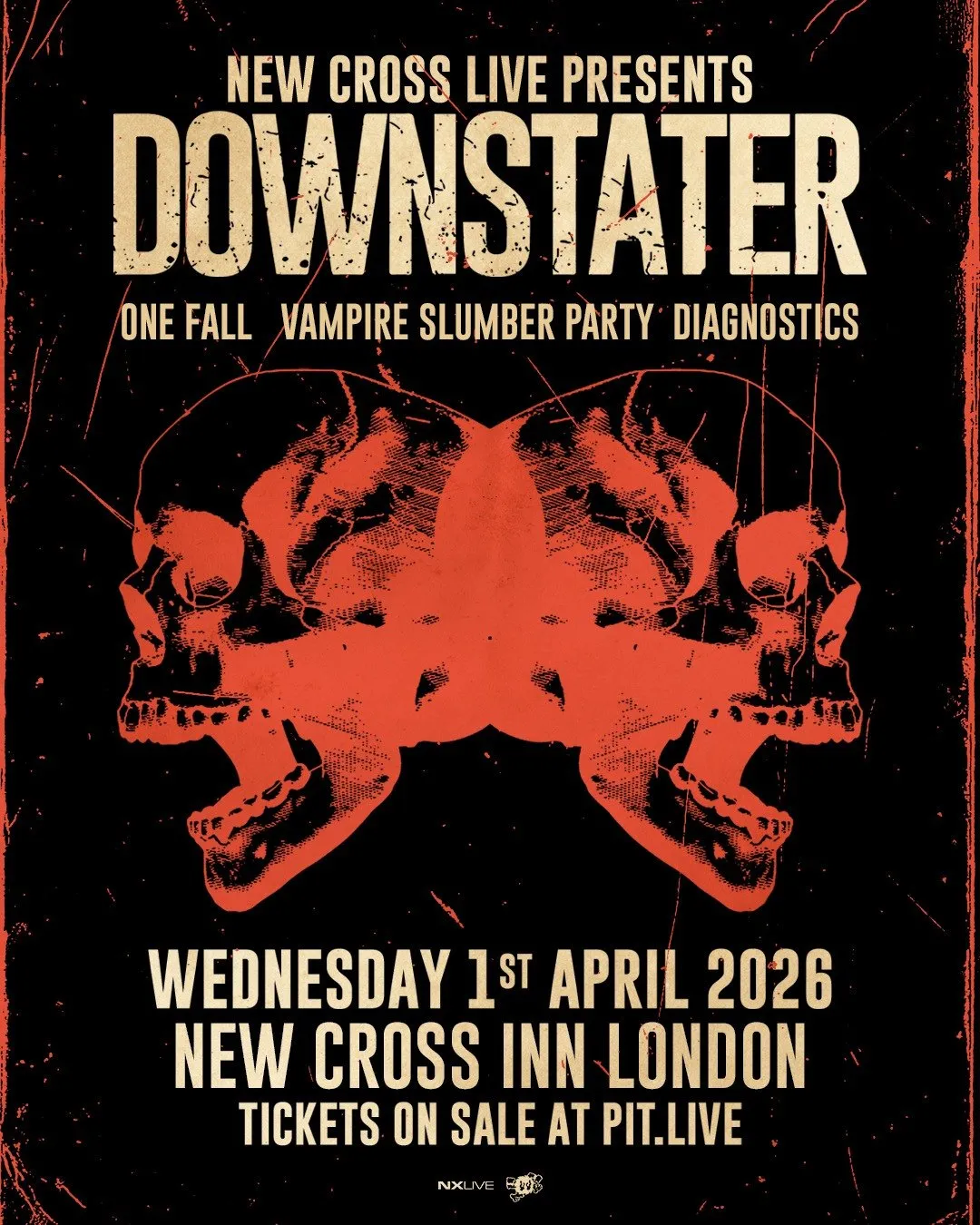 Downstater + One Fall, Vampire Slumber Party & Diagnostics