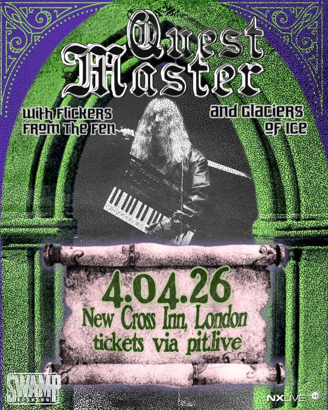 Quest Master / Flickers From The Fen / Glaciers Of Ice | New Cross Inn