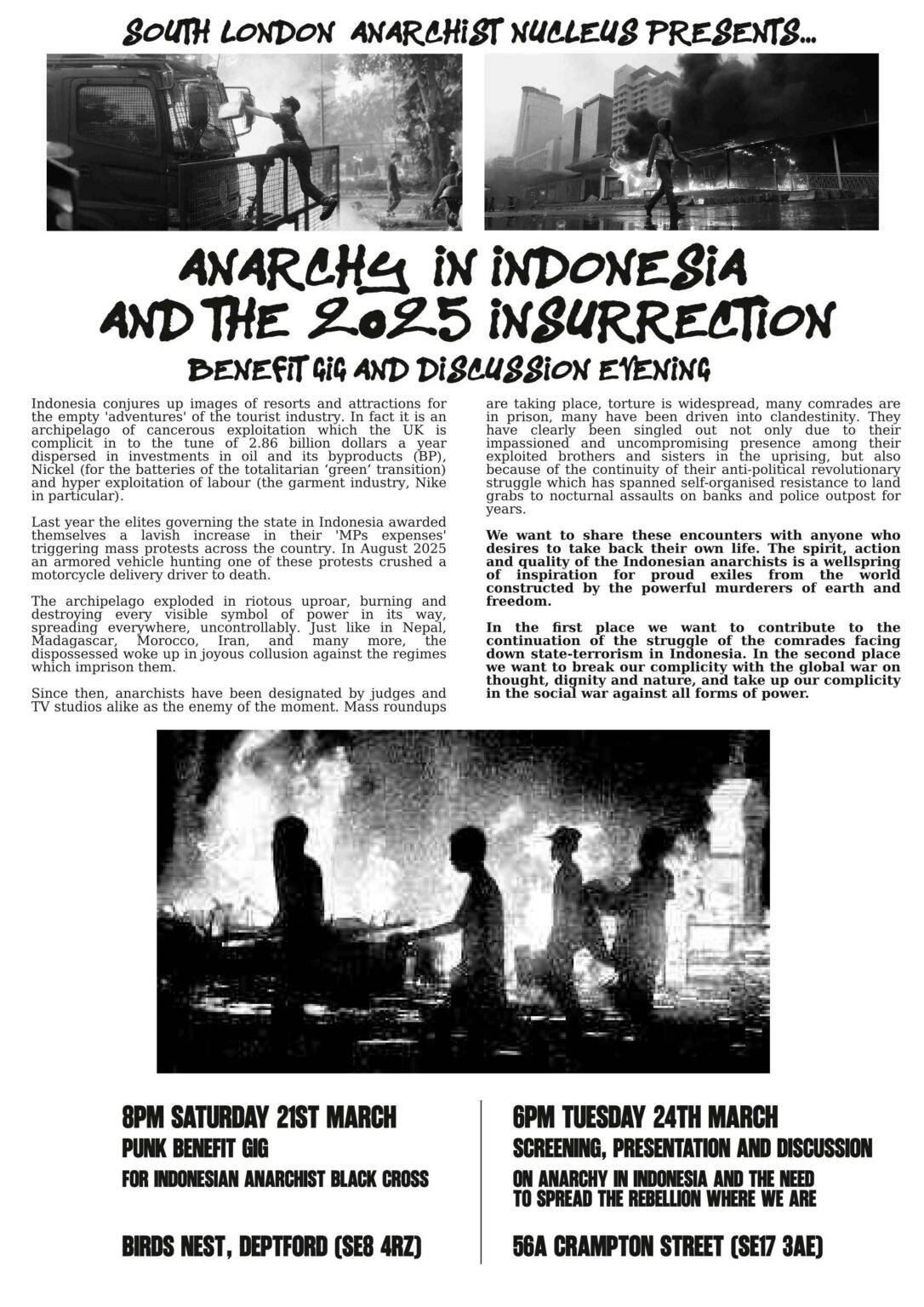 Anarchy in Indonesia – Screening, Presentation and Discussion