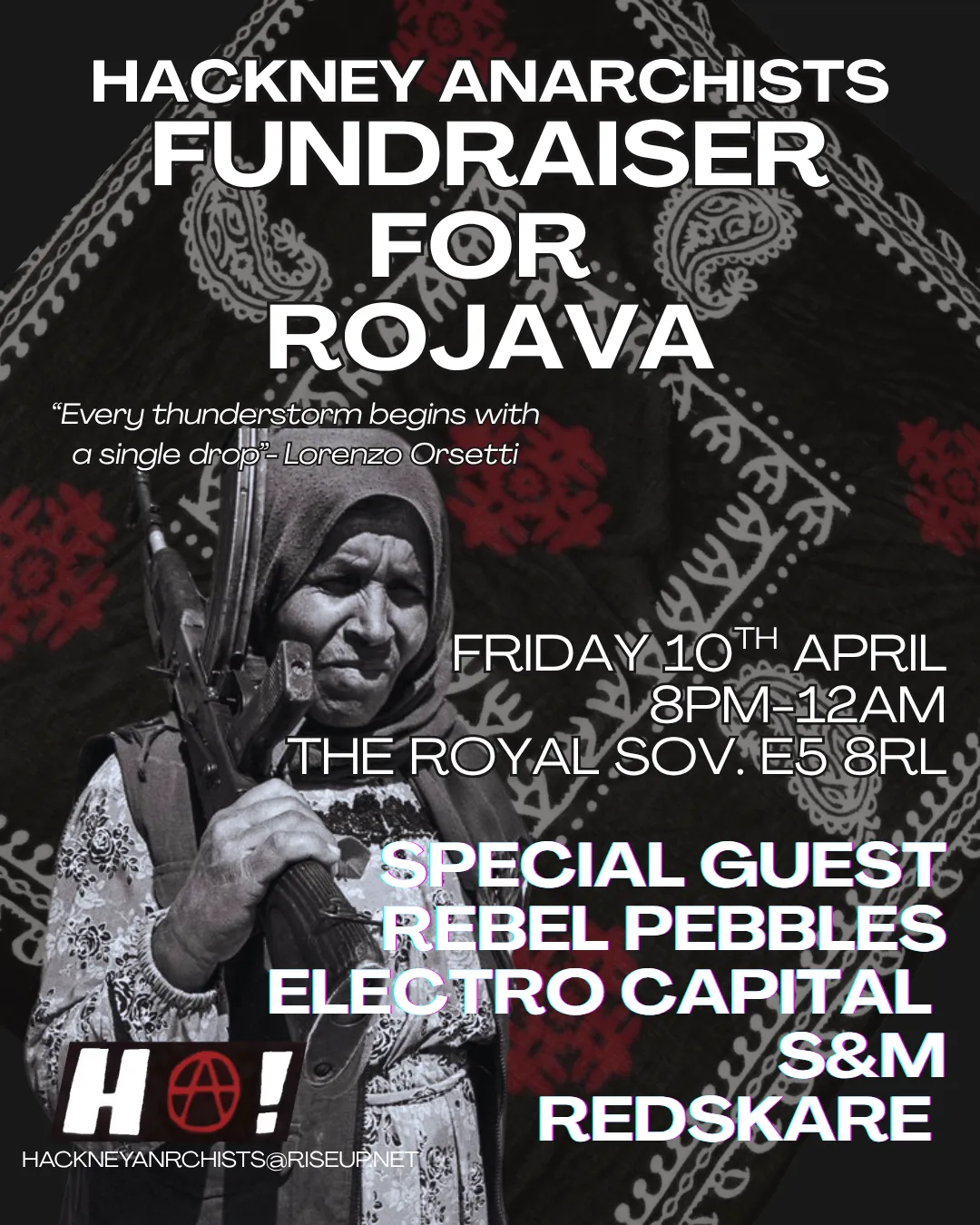 HA! Fundraiser for Rojava