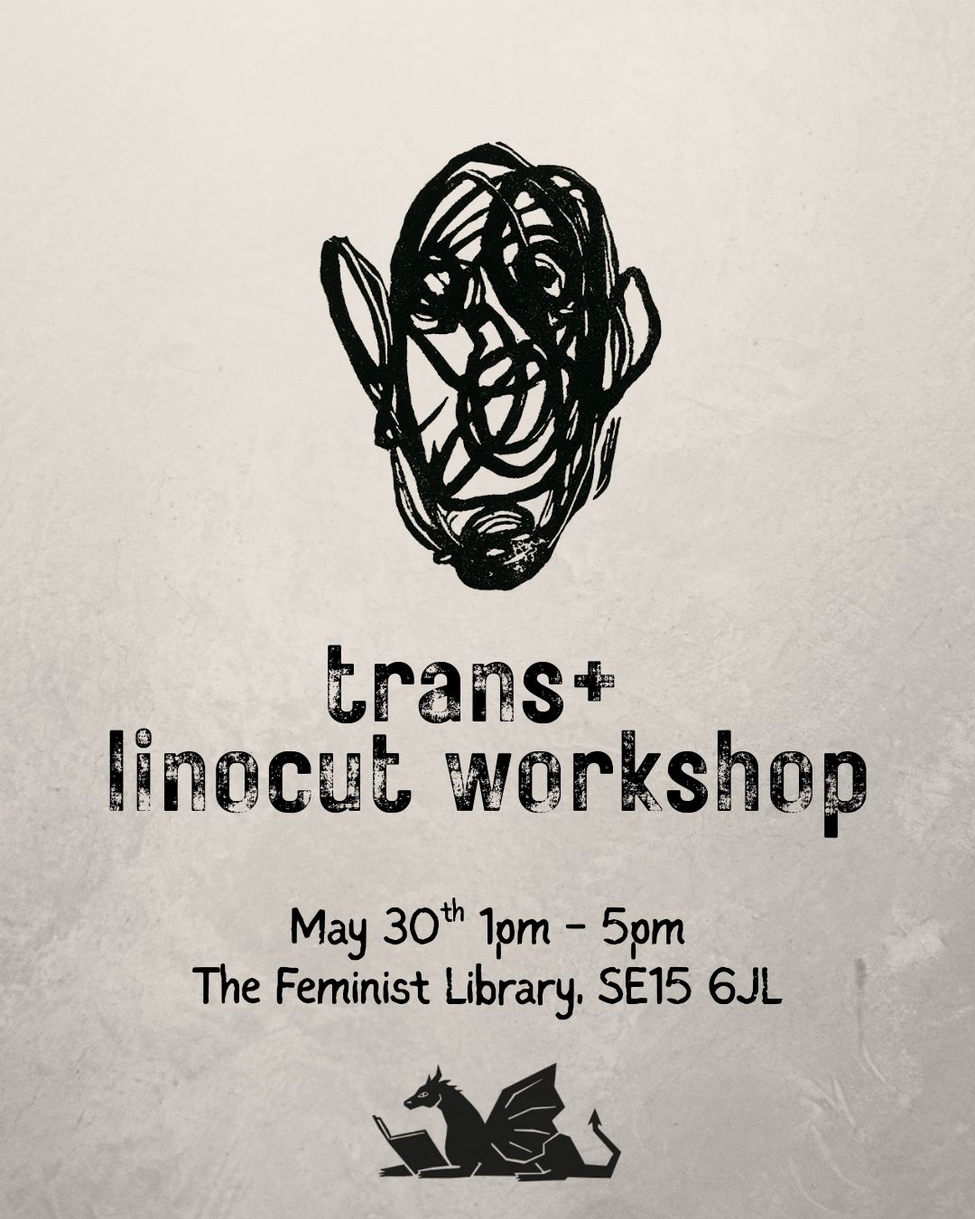 trans+ linocut workshop