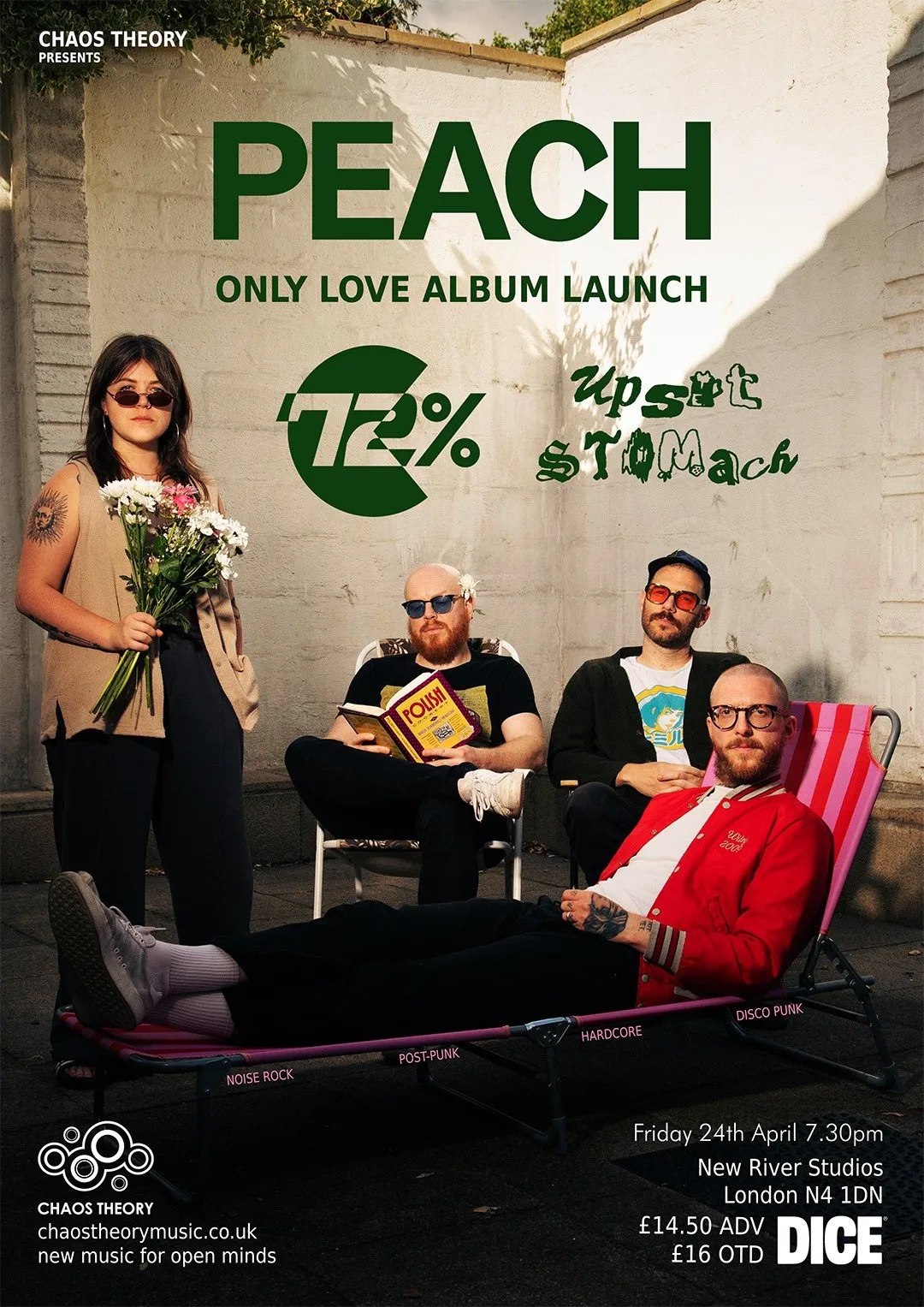 PEACH “Only Love” album launch / 72% / Upset Stomach